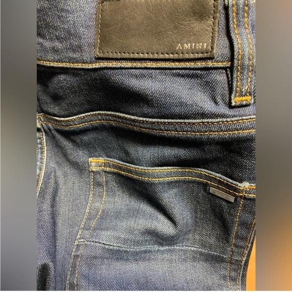 Amiri 🆕 nwot slightly distressed stack medium indigo 92/6/8 100% authentic ss23 - Picture 9 of 17